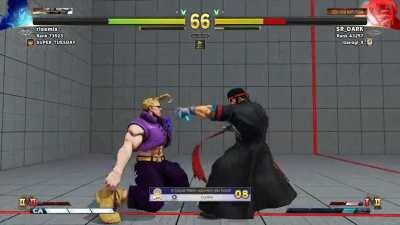 I'm not a Ryu player and couldn't believe this killed. 1-1, he didn't rematch, and I don't blame him.