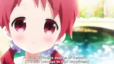 The subtitles are a 180 tone shift from the song