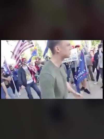 White Nationalist Gives Speech at Trump Support Gathering and is Cheered on by Crowd - “We Will Not Fall For the Lies of the Jews This Time!”