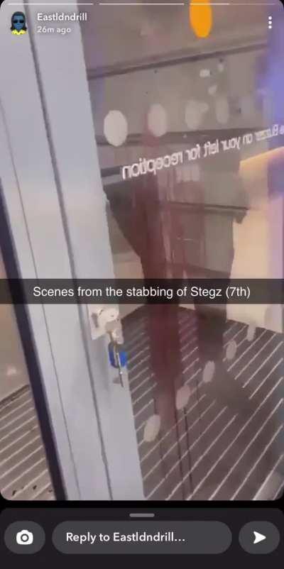 The alleged scene of the Stegz stabbing