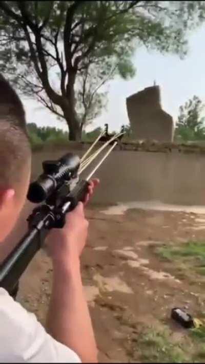 This modified slingshot