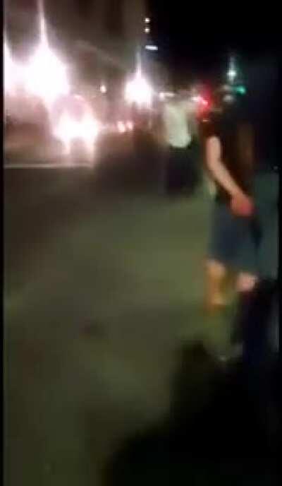 Guy Got Slammed Thru A Window At Subway