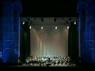 Morricone conducting his own composition of the main theme to Cinema Paradiso