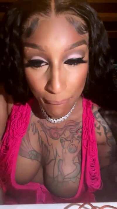 Just realized she was wearing panties either