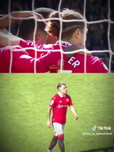 Licha's reaction to Martial's goal