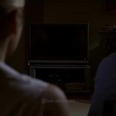 Jimmy is watching the funny commercial