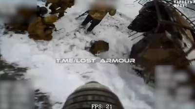 M113 on the move in Kursk stopped and destroyed by three fiber optic drone strikes in early 2025