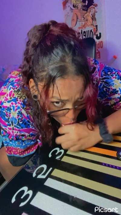 Keep pushing. Break the throat barrier.