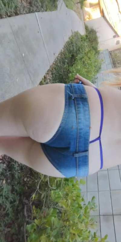 I love how my boobs and ass are barely contained in this outfit