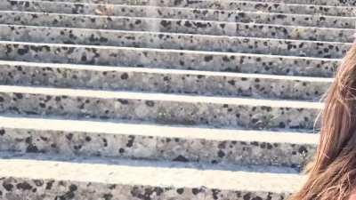 Upskirt at the Acropolis. Just brining a little favourite pervy hobby of mine to a 5th century BC sports stadium.