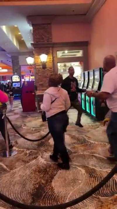Quick brawl at casino