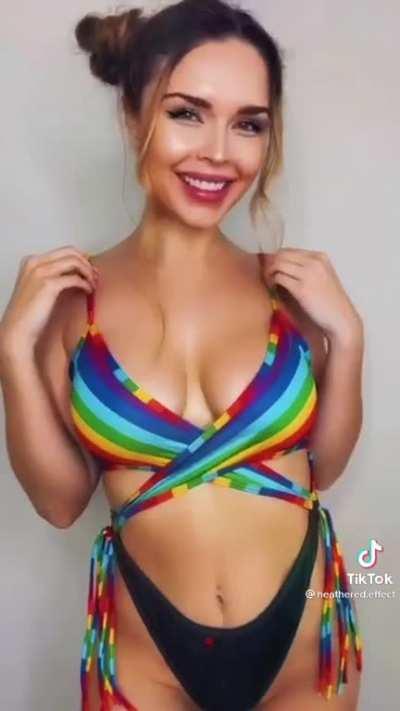 Rainbow swimsuit