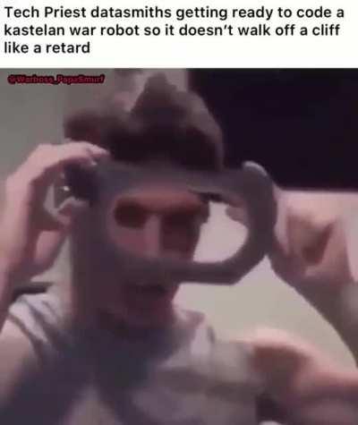 when the tech priest is sus!