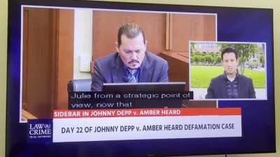 The reporter calls Amber Heard “Amber Turd” live and keeps going