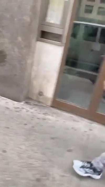 Black Guy Harassing Asian Woman in NYC