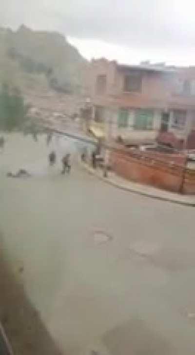 He forgot to throw the grenade. Idiotswithgrenades?