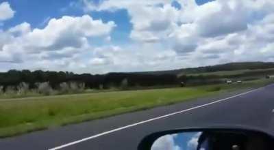 Maybe speeding on a motorcycle on the shoulder of the road going the wrong way is not a good idea at all