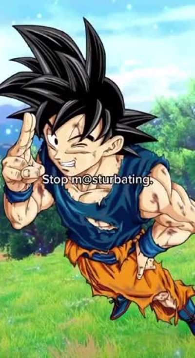Goku tells you to stop