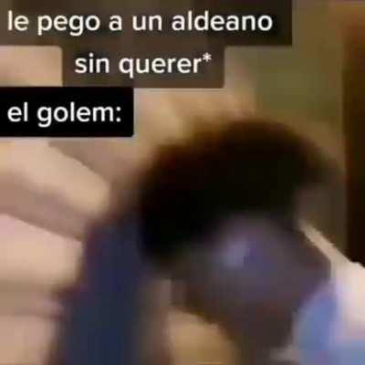 Cuando timi le pega a un aldeano