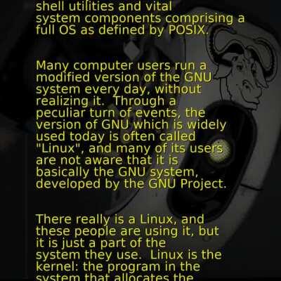 GLaDOS would just like to interject for a moment.