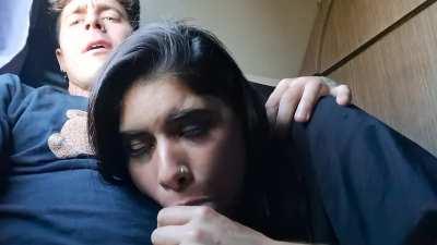 We made our trip more fun and my mouth full of cum