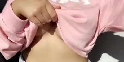Revealing my big titties [OC] 😍