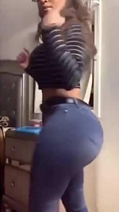 How she get those on?