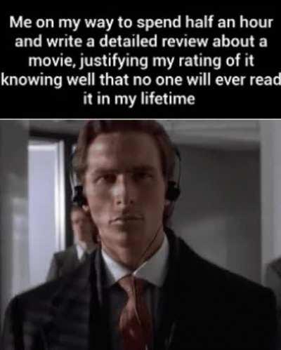 This is me rn with my review of Scarface