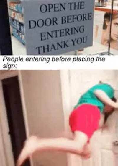 Watch where you are going