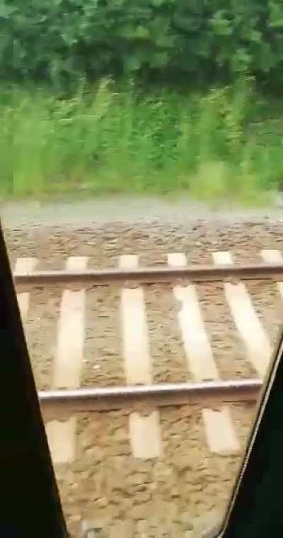 My train has been going this slow for about 5 min and there is still 20 km more to go