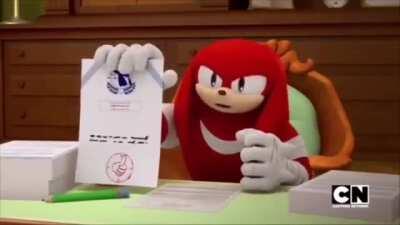 Well done you got knuckles to ban your meme it was that bad