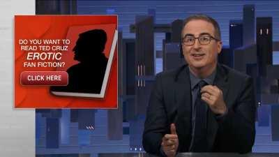 John Oliver explaining in great detail how he and his team set up targeted ads on suspected members of congress.