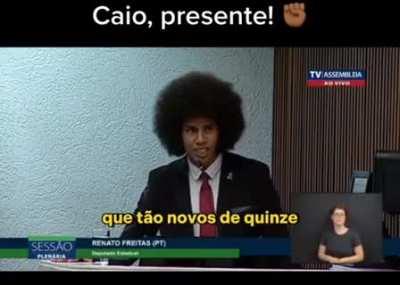 Discurso do deputado Renato Freitas sobre a morte de Caio José e como as mentiras da direita levam a morte