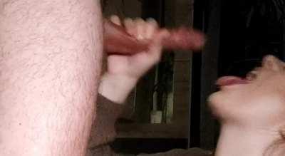 i sucked his dick until he came on my face :o