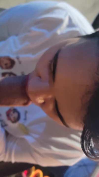 Applying my wife's nightly moisturizer