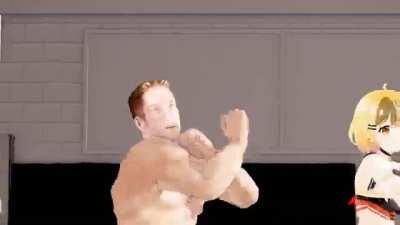 I spent an hour learning MMD and came up with this.