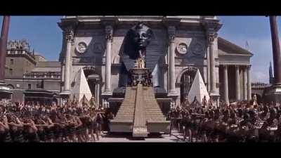 Cleopatra enters Rome, 1963 (do remember no cgi or graphics were used for this, everything was real)