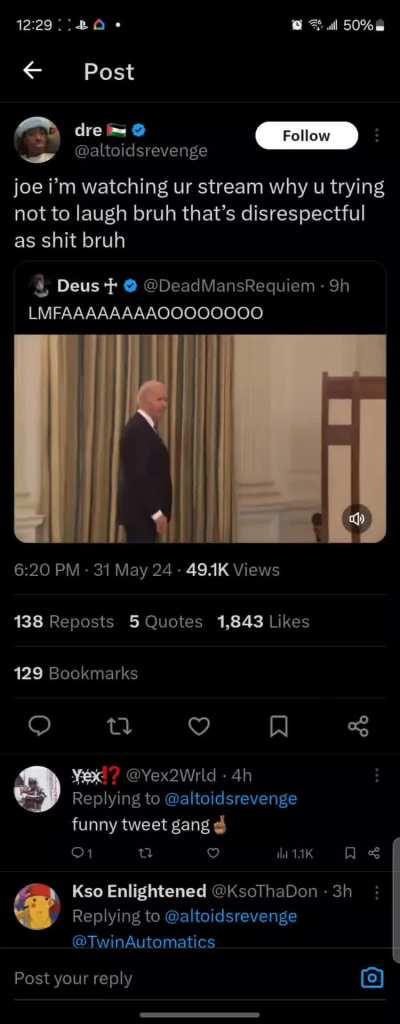 How did he say so much by saying nothing?