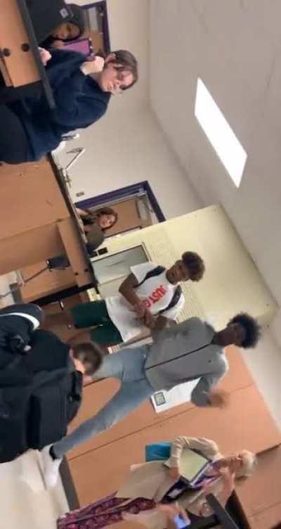 Another angle of the fight