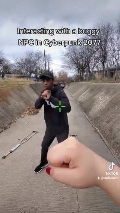 Hello, everyone! Back in December, my wife and I posted our buggy NPC skit here, and were blown away when it went viral! Sadly, tiktok has removed our account indefinitely, and my wife is devastated. (Please read my comment below!)