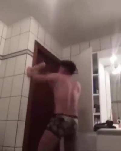 Well, that's one interesting way to pick a punching bag