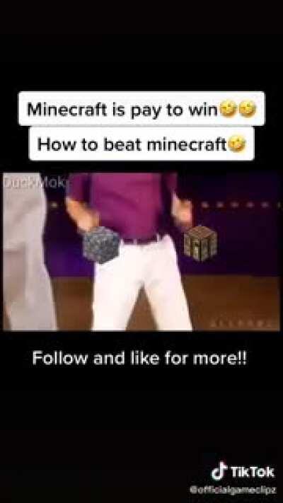 Minecraft is p2w xD