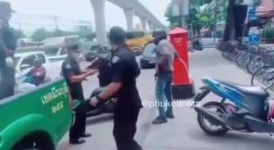 Guy poops in cops car