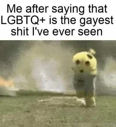 Oh, you're gay? kinda gay ngl.