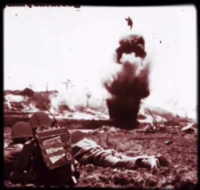 I found a picture of someone “rocket jumping” and I wanted to make the tf2 thing. yes the edited part is from me