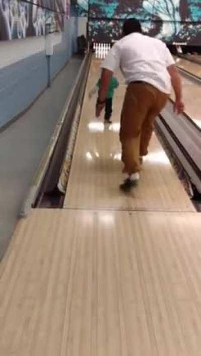 WCGW Bowling with son