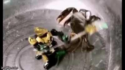 crab player teaches robot who's boss