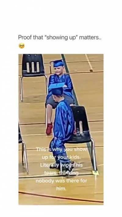 The way his face lit up