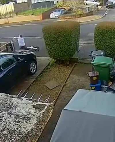 HMJB as I ram into a fence