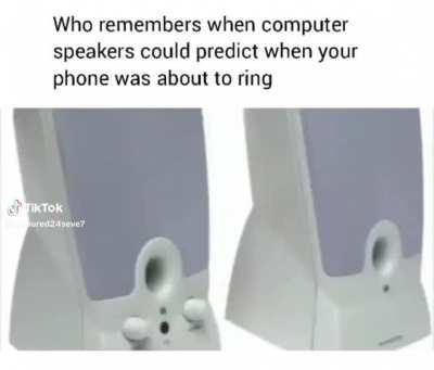 When speakers could tell the future 